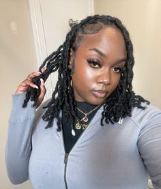 Elegant Loc Styles, Feminine Locs, Hairstyle Locs, Locs Ideas, 4c Natural Hairstyles Short, Thick Locs, Loc Hairstyles, 4c Natural Hair, Loc Journey