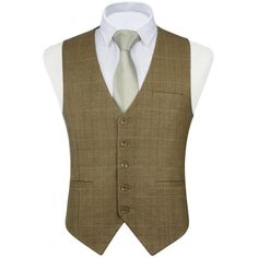 80% Polyester+20% Silk Machine Wash Mens Dress Vest: This Slim-Fit V-Neck Suit Vest Has A Classic 5-Button-Down Design, 3 Real Pockets(Need To Remove The Thread To Use), And An Adjustable Back Strap For Added Convenience And Accurate Fit. Design: Vintage 1920s Mens Dress Vest With Classic Checkered Patterns Design Is Suitable For Formal And Informal Events. Material: The Front And Back Of The Vest Are Made Of Different Materials To Make It More Suitable For Tuxedos And Suits. The Front Is Made O Classic V-neck Suits For Semi-formal Occasions, Classic V-neck Semi-formal Suits, Single Breasted V-neck Suits For Formal Occasions, Formal Single Breasted V-neck Suit, Formal Single-breasted V-neck Suits, V-neck Single Breasted Formal Suit, Fitted V-neck Suits For Semi-formal Occasions, Formal V-neck Single Breasted Suits, Fitted Single Breasted V-neck Vest