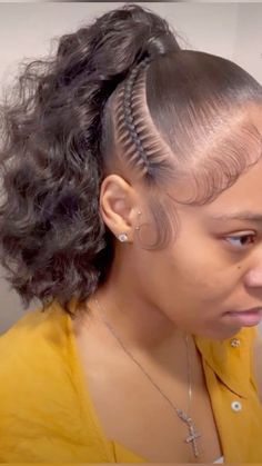 Slay Hairstyles, High Ponytail Hairstyles, Hairstyles Pictures, Protective Hairstyles For Natural Hair, Braids Hairstyles Pictures, Slicked Back Hair, High Ponytail, Different Hairstyles