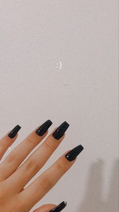 Black Square Acrylic Nails, Star Nails, Nails Desing, Acrylic Nails Coffin, Minimalist Nails, Matte Nails, Perfect Nails, Green Nails, Acrylic Nail Designs