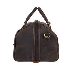 Casual Leather Shoulder Bag For Trip, Functional Brown Bags For Weekend Trips, Leather Bags With Top Carry Handle For Weekend Trips, Casual Leather Travel Bag, Casual Leather Travel Bag For Trips, Casual Leather Travel Bag, Rectangular, Casual Brown Bag For Trips, Classic Bags With Top Carry Handle For Trip, Leather Luggage With Top Carry Handle For Weekend Trips