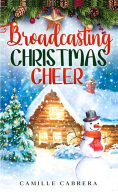 a book cover for broadcasting christmas cheer