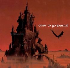 an animated scene with the words omw to go journal