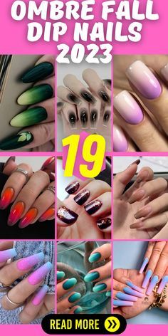 Nail Dip Inspiration, September Dip Nails 2023, September Nail Ideas Dip Powder, Dip Nail Designs Ombre, Nails 2023 Art, Dip Nail Art Designs, September Dip Nail Ideas, Simple Dip Nail Designs, September Dip Nails