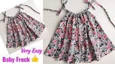 the baby frock is very easy to sew