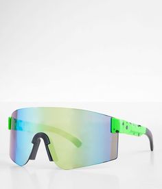 BKE Neon Shield Sunglasses - Green , Men's Green Plastic frame sunglasses Mirror lenses UV 400 protection. Apparel & Accessories Casual Adjustable Shield Sunglasses For Outdoor, Green Anti-reflective Shield Sunglasses For Outdoor, Green Anti-reflective Shield Sunglasses For Outdoor Activities, Outdoor Shield Sunglasses With Anti-reflective Adjustable Fit, Adjustable Shield Sunglasses With Uva Protection For Outdoor, Outdoor Anti-reflective Adjustable Shield Sunglasses, Green Sunglasses With Uva Protection For Outdoor Activities, Green Sunglasses For Summer Outdoor Activities, Outdoor Shield Sunglasses With Anti-reflective Plastic