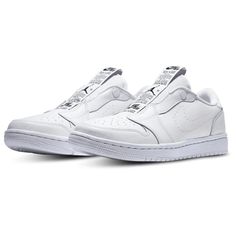 Slip into the greatness of the legendary Jordan AJ 1 SLIP. Constructed with a premium-quality upper, these sneakers offer a durable fit and a relaxed feel through every stride. The laceless design features a button-snap tongue that enables easy on and off, while a lightweight foam midsole with an encapsulated Air-Sole unit in the heel delivers cushioning and all-day comfort. Finished with an elongated tongue label inspired by the original Air Jordan, the Jordan AJ 1 SLIP lets you set new fashion standards and create a truly unique look. Solid rubber outsole provides traction and durability. Slip-on Jordan Shoes With Boost Midsole For Streetwear, Streetwear Slip-on Jordan Shoes With Rubber Sole, Slip-on Jordan Shoes With Rubber Sole For Streetwear, Perforated Slip-on High-top Sneakers For Streetwear, Jordan Slip-on Sports Shoes With Rubber Sole, Jordan Slip-on Sports Shoes With Branded Insole, Jordan Slip-on Shoes With Boost Midsole For Sports, Slip-on Jordan Shoes With Boost Midsole For Sports, Streetwear Low-top Slip-on Sneakers With Cushioned Footbed