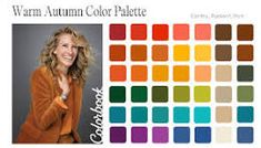 an image of a woman with her hands on her chest and color swatches in the background