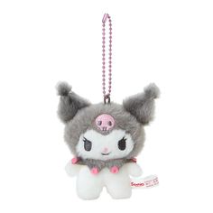 a small stuffed animal hanging from a chain