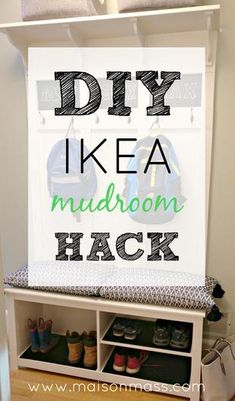 the diy ikea mudroom hack