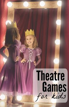 Curtain Call Camp: Theatre Games for Kids | Shaping Up To Be A Mom Acting Games, Drama For Kids, Theatre Games, Drama Activities, Teaching Theatre, Drama Education, Theatre Education, Teaching Drama, Dance Camp