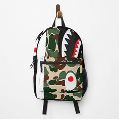 Black Bape Camo Shark Backpack