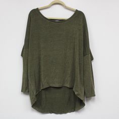 This Lovely Top Is Pretty To Wear With A Pair Of Jean Or Dress It Up With Formal Pants. **Brand New With Tags!** Brand: Uget Color: Green/Olive Size: Xl Texture: Soft & Comfy Brand New! No Trades Or Modeling At This Time! Offers Welcome! Exact Measurements Of Length And Width Displayed In Pictures. Z59 Oversized Olive Top For Fall, Oversized Olive Crew Neck Top, Oversized Casual Olive Top, Casual Oversized Olive Top, Oversized Khaki Tops For Layering, Olive Green Top, Formal Pants, Dark Olive Green, Lovely Tops