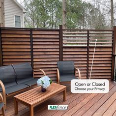 Louvered Privacy Fence - Open or Closed, choose your privacy! Louver Fence Ideas, Private Screens Backyards, Louvered Privacy Screen Outdoor, Deck Privacy Fence Ideas, Outdoor Louvres Privacy Screens, Privacy Deck Walls Ideas, Hot Tub Fence Privacy Walls, Deck Blinds Privacy Screens, Slated Privacy Wall