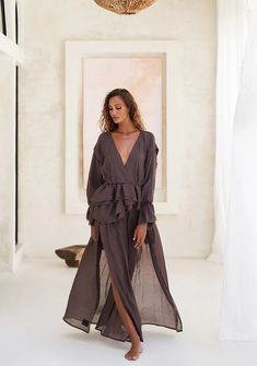 Chic Brown Beach Cover-up Dresses, Chic Brown Dresses For Beach Cover-up, Brown Beachwear Maxi Dress, Brown Beachwear Dress For Beach Cover-up, Elegant Brown Beach Maxi Dress, Maxi Dress Vacation, Luxurious Vacation, Flying Dress, Beach Wardrobe