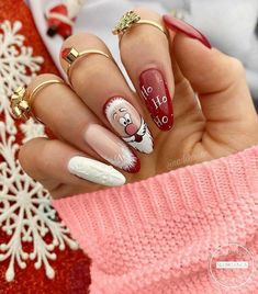 Shiny Nails Designs, Fall Nail Art Designs, Cute Acrylic Nail Designs, Christmas Nail Art Designs, Holiday Nail Art