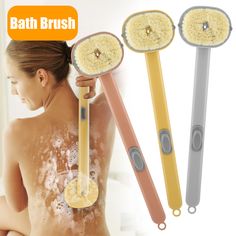 Product Features 🏳‍🌈Material: Made of PP+PS material, comfortable and dense nylon bristles protect sensitive skin and deeply clean dirt from the skin surface, ideal for relaxing muscles and relieving stress. 🏳‍🌈Multifunctional: Detachable back shower brush, detachable brush head, one-touch bubble for gentle exfoliation. 🏳‍🌈Back Scrubber: Bath Brush Long Handle is the easiest and most timeless option for scrubbing dead skin, enhancing blood circulation and lymph flow, and rejuvenating your Relaxing Muscles, Lymph Flow, Skin Exfoliating, Shower Brush, Back Scrubber, Body Shower, Bath Brushes, Gentle Exfoliator, Body Brushing