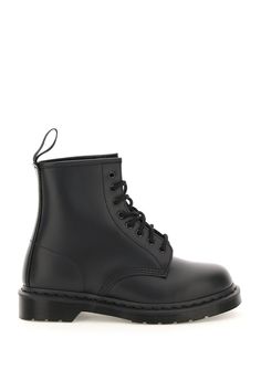 BLACK DR. MARTENS  1460 MONO SMOOTH LACE-UP COMBAT BOOTS Dresses And Tights, Lace Up Combat Boots, Leather Lace Up Boots, Boot Pumps, Dr. Martens, Lace Up Boots, Leather And Lace, Shoe Brands, Smooth Leather