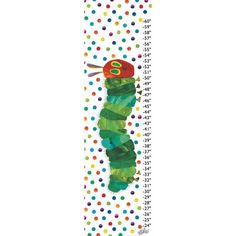 the very hungry caterpillar spiral notebook with polka dot paper and markers on it