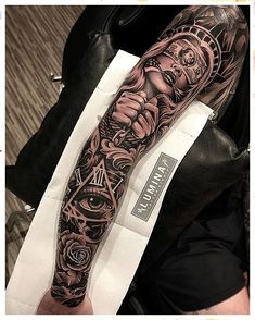 Let your clock tattoo be a compass, guiding you towards making the most of every moment. Reading Tattoo, Bamboo Tattoo, Skull Sleeve Tattoos, Skull Sleeve, Clock Tattoo Design, Manga Tattoo, Tattoo Artwork, Clock Tattoo, Full Sleeve Tattoo