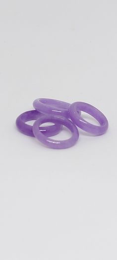 LAVENDER Jade Ring. Purple Ring. Band Jade Ring for her/him. Gemstone Ring. Lavender JADE for a Lover Ring. Ring size 5.1/2, 8 and 10 Product Info: - Stone: Jade - Gemstone Color: Lavender. - Jade wide: 4mm thick. - Ring Size Available: 5. 1/2, 8 and 10 - Nice Gift Box Included Purple Jade Ring, Lavender Crystal Ring Gift, Purple Ring, Lavender Jade, Ring Purple, Thick Ring, Purple Rings, Purple Jade, Jade Gemstone