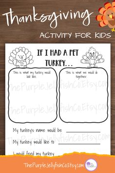 a thanksgiving activity for kids with turkeys on it