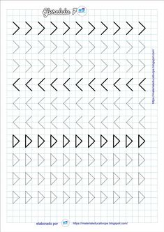 an arrow pattern is shown in the middle of a sheet of graph paper, with arrows drawn