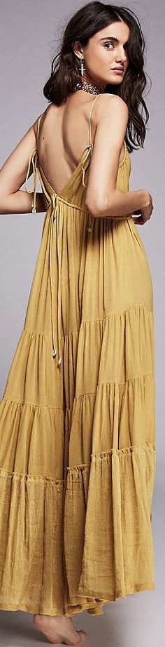 Free People Spring 2016 Beyonce Red Carpet, Short Ruffled Dress, Pleated Gown, Free People Maxi, Bohemian Maxi Dress, Mellow Yellow