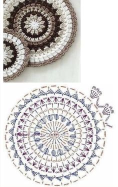 crocheted doily patterns for rugs, table mats and other decorating items