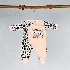 adorable baby girl cute cow print footed cotton jumpsuit - 0 Cute Cow Print, Cow Print Design, Baby Blog, Cute Cow, Cotton Jumpsuit, Cute Cows, Romper Dress, Adorable Baby, Cow Print