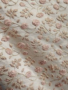 A beautiful, pink and gold, floral brocade fabric. It is great for apparel, drapery, and much more. High quality. Sold by the yard. (1 yard= 36 in.) Width is 60 in. All orders will be cut in one continuous piece. Free shipping in US. For any large or wholesale orders, message us. Thank you for your time and business! Pink Fabric Aesthetic, Headboard Fabric, Bedroom Linens, Aphrodite Aesthetic, Deco Bar, Art Deco Bar, Fancy Art, Beautiful Fabrics, Fabric Ideas