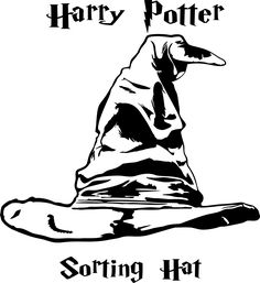 a harry potter hat with the words sorting hat on it