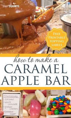 how to make a caramel apple bar