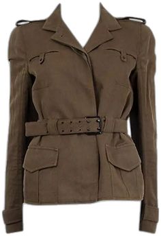 Notch Collar, Green Cotton, Tom Ford, Cotton Linen, Military Jacket, Olive Green, Ford, Green, Clothes