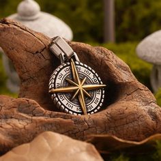 ☛ This unique north star double color compass charm necklace is a must-have for those who love adventure and style. Featuring a detailed compass design with a nautical gold cross charm, this necklace is crafted from durable titanium steel, ensuring it stands the test of time.  ☛ The round medallion design adds a touch of vintage charm, making it perfect for hip-hop enthusiasts and those who appreciate unique jewelry.  ☛ Whether you're searching for the perfect gift for your boyfriend or looking to add a statement piece to your collection, this necklace is a standout choice. ☛ Ideal for any occasion, from casual outings to special events, this piece will complement any look with its rugged yet stylish appeal. Elevate your fashion game with this distinctive piece that embodies both strength Outdoor Compass Design Round Pendant Jewelry, Outdoor Medallion Necklace With Compass Design, Compass Design, Compass Necklace, Gifts For Your Boyfriend, Medallion Design, Stainless Steel Pendant, Cross Pendant Necklace, Gold Cross