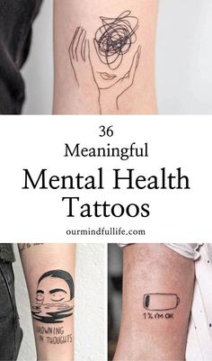 Want to advocate for mental health with ink? Explore this collection of unique mental health tattoos, tattoos about depression and anxiety, healing tattoos and more Petit Tattoo, Explore Tattoo, Tattoos Geometric, Healing Tattoo, Hummingbird Tattoo, Tattoo Feminina, Up Tattoos