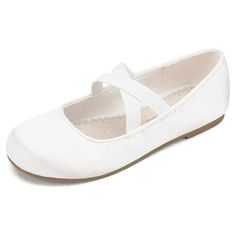 Dream Pairs Girls Fashion Ballerina Dress Shoes Mary Jane Flats ANGIE-2 WHITE Size 11. These cute girl's ballet flats can be used as party shoes, flower girls shoes, school dress shoes, even daily wear. Size: 11 little kid.  Gender: female.  Age Group: kids. Princess Dress Wedding, Kids White Dress, Shoes School, Church's Shoes, Shoes Princess, Girls Ballet Flats, Random Character, Flower Girl Shoes, White Dress Shoes