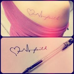 two pictures with writing on them, one has a pen and the other has a heart