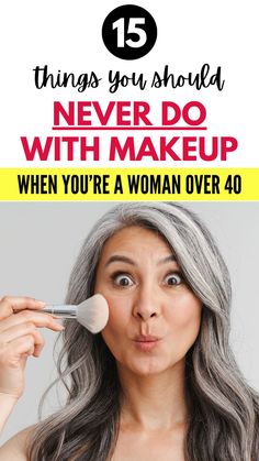 Unlock the secrets to age-defying makeup with our expert guide for women over 40. Learn the 15 makeup mistakes that could be aging you and the tips to look and feel your best. From eye makeup to foundation mishaps, we've got you covered. The right makeup routine can enhance your natural beauty and make you look younger but it starts with avoiding these mistakes. #MakeupOver40 #MakeupMistakes #EyeMakeupOver40 #MakeupTips Makeup Routine For Aging Skin, Makeup For Women In 40s, Middle Aged Makeup Over 40, Eye Makeup Wrinkles, Intimidating Eye Makeup, Brows For Older Women, Makeup Tutorial Women Over 40, Over 45 Makeup Tips