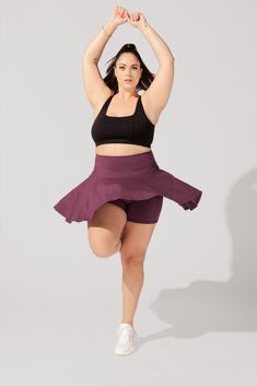 The Twirl Skort is every active girlie’s bff. It’s more than just a cute workout skirt - it’s a wardrobe staple, designed to bring pure joy to your movement. Sporty Skirt With Elastic Waistband For Workout, Sporty Workout Skirt With Elastic Waistband, Activewear Mini Skirt With Built-in Shorts For Workout, Mini Skirt Activewear With Built-in Shorts For Workout, Versatile Stretch Skort For Workout, Sporty Lined Skirt Activewear For Workout, Athleisure Activewear With Lined Skirt For Sports, Sporty Mini Skirt Activewear For Gym, Moisture-wicking Athleisure Skirt For Workout