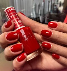 Fabiola Aguirre on Instagram: "#Pinecrestnailssalon #kendallnailsalon #miaminailsalon #gelcolor #gelmanicure #dnd #dndcolors #redgelpolish" Dnd Red Mars Gel Polish, Dnd Nail Colors Gel Polish Red, Dnd Red Gel Polish 563, Dnd Shimmer Gel Polish, Dnd Fire Engine Red Gel Polish, Gel Manicure, Gel Color, Gel Polish