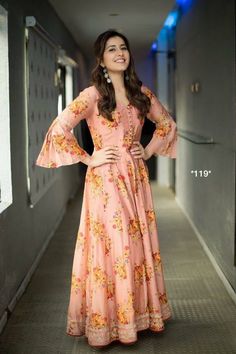 Wana buy this Gorgeous Stuff?? WhatsApp us on +91 6358045795 Raashi Khanna, Rashi Khanna, Frocks And Gowns, Frock Fashion, Long Kurti Designs, Long Gown Dress, Long Dress Design, Dress Neck Designs