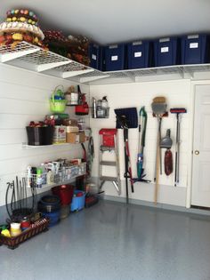 the garage is clean and ready for us to use