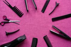 Barber Tools, Curvy Girl Fashion, Pink Background, Beauty Fashion, Fashion Photo, Get One, Creative Market, Easy Hairstyles, Fashion Beauty