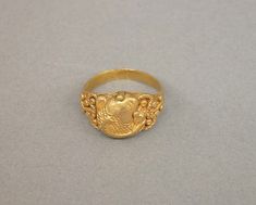 Ring with Oval Bezel and Raised Design of Fish | Indonesia (Java) | Central Javanese period | The Metropolitan Museum of Art Ancient Jewellery, Asian Jewelry, Oval Ring, Oval Rings, Royal Jewelry, South Asian