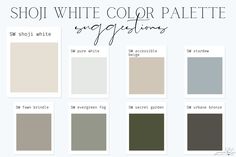 the different shades of paint that are available in this color palette for your home or office