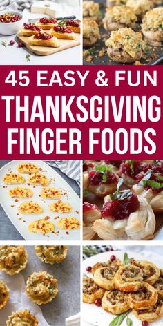 thanksgiving finger foods that are easy and fun to make