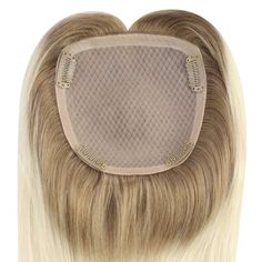 Remy Hair Mono Topper piece Hair > Key Features < Base Material: Mono Base Size: 3"x5" and 5"x5" Hair Type: Human hair topper Hair Length: 10", 12", 14", 16", 18" and 20" Curl Pattern: Straight Hair Density: 150% Full Volume Heat Styling: Can be styled with heat up to 160°C. Head Coverage: Top & Crown >Topper Hair Piece Benefits< Premium Quality: Crafted from 100% Remy human hair for a soft, natural feel, with a mono base that mimics the scalp for a seamless, realistic look. Perfect for You: Ide Blonde Hair Topper, Hair Description, Sunny Hair, Bonded Hair Extensions, Clip In Hair Pieces, Sew In Hair Extensions, Human Hair Pieces, Curly Clip Ins, Balayage Blonde