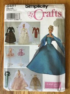 an image of barbie dolls in different dresses and outfits on the cover of a magazine