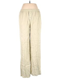 Zara Casual Pants Size: Medium Ivory Bottoms - used. No Fabric Content, Regular, High Rise | Zara Casual Pants - High Rise: Ivory Bottoms - Size Medium Cute Cheap Zara Bottoms, Casual Pants, Womens Bottoms, Women Handbags, High Rise, Zara, Size Medium, For Women, Handbags